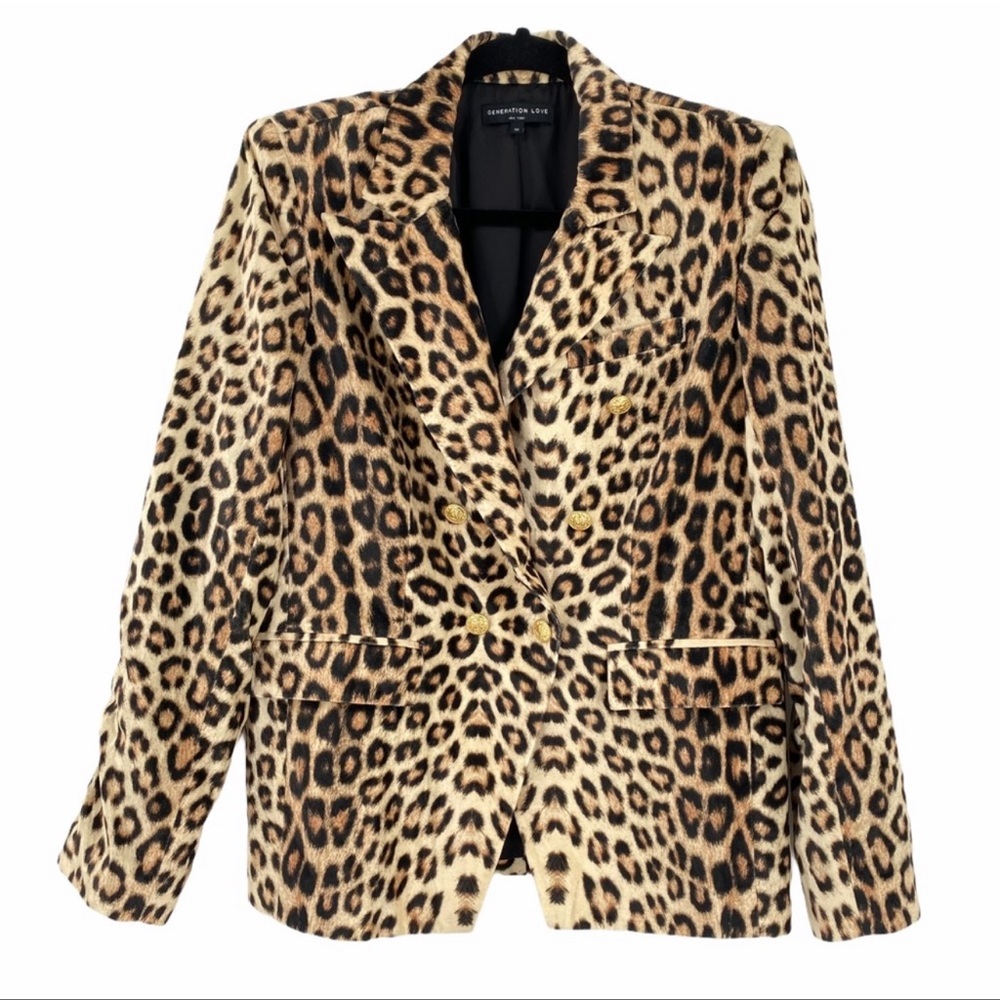 Generation Love Leopard Blazer Small
